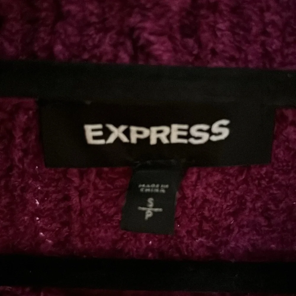 Express oversized magenta sweater